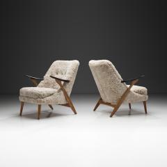 Svante Skogh Pair of Svante Skogh Easy Chairs for F renade M belfabrikerna Sweden 1950s - 4659692
