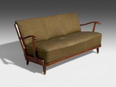 Svante Skogh Sofa Beech Fabric Sweden 1940s - 4459232
