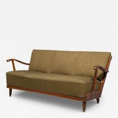 Svante Skogh Sofa Beech Fabric Sweden 1940s - 4459336