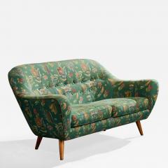 Svante Skogh Sofa with Wood and Fabric Sweden 1950s - 4787326