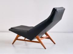 Svante Skogh Svante Skogh Lounge Chair in Leather and Beech AB Hjertquist Co Sweden 1955 - 2151914