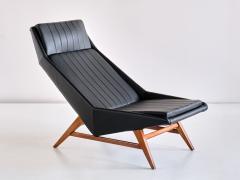 Svante Skogh Svante Skogh Lounge Chair in Leather and Beech AB Hjertquist Co Sweden 1955 - 2151915