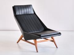 Svante Skogh Svante Skogh Lounge Chair in Leather and Beech AB Hjertquist Co Sweden 1955 - 2151916