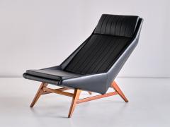 Svante Skogh Svante Skogh Lounge Chair in Leather and Beech AB Hjertquist Co Sweden 1955 - 2151920