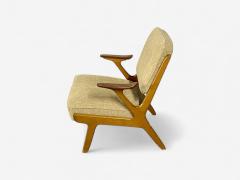 Svegards Makaryd Swedish Modern Wood Fabric Lounge Chairs Sweden 1960s - 4212577