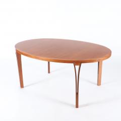 Sven Ellekaer A signed Sven Ellekaer mid century modern teak Danish dining room table c 1960  - 3177995