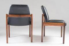 Sven Ivar Dysthe Pair of Easy Chairs in Rosewood and Leather by Sven Ivar Dysthe - 851208