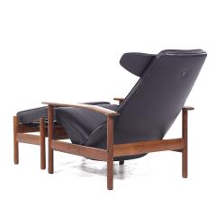 Sven Ivar Dysthe Sven Ivar Dysthe for Dokka M bler MCM Norwegian Teak Reclining Chair and Ottoman - 3838968