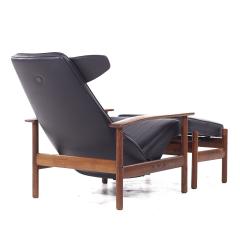 Sven Ivar Dysthe Sven Ivar Dysthe for Dokka M bler MCM Norwegian Teak Reclining Chair and Ottoman - 3838972