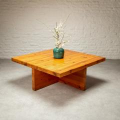 Sven Larsson Heavy Pine Coffee Table by Sven Larsson Sweden 1970s - 2420852