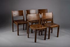 Sven Markelius Scandinavian modern stackable 1930s birch chairs - 4778947