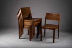 Sven Markelius Scandinavian modern stackable 1930s birch chairs - 4778953