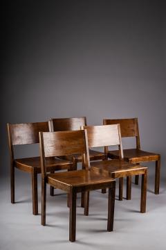 Sven Markelius Scandinavian modern stackable 1930s birch chairs - 4778988