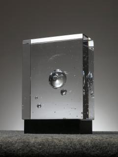 Sven Palmqvist Abstract Glass Sculpture by Sven Palmqvist for Orrefors - 4724435