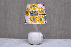 Sven Wejsfelt Sven Wejsfelt Ceramic Table Lamp with Josef Frank Shade Gustavsberg 1960s - 4060809