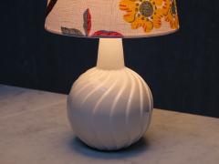 Sven Wejsfelt Sven Wejsfelt Ceramic Table Lamp with Josef Frank Shade Gustavsberg 1960s - 4060811