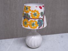 Sven Wejsfelt Sven Wejsfelt Ceramic Table Lamp with Josef Frank Shade Gustavsberg 1960s - 4060815