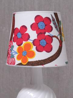 Sven Wejsfelt Sven Wejsfelt Ceramic Table Lamp with Josef Frank Shade Gustavsberg 1960s - 4060818