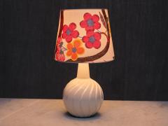 Sven Wejsfelt Sven Wejsfelt Ceramic Table Lamp with Josef Frank Shade Gustavsberg 1960s - 4060819