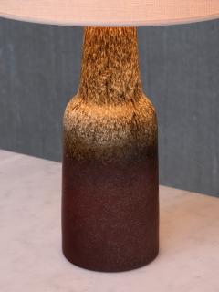 Sven Wejsfelt Sven Wejsfelt Earth toned Glazed Ceramic Table Lamp Gustavsberg Sweden 1960s - 4495366