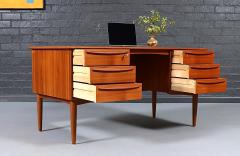 Svend A Madsen Teak Desk w Bookcase for Falster - 4623954