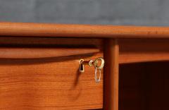 Svend A Madsen Teak Desk w Bookcase for Falster - 4623968