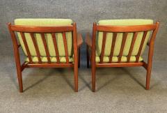 Svend Aage Eriksen PAIR OF VINTAGE DANISH MID CENTURY MODERN TEAK LOUNGE CHAIRS MODEL GM5  - 3260553