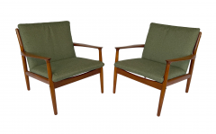 Svend Aage Eriksen Pair of Danish Teak Armchairs Designed by Svend Aage Eriksen 1960s - 4742493