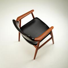 Svend Aage Eriksen Svend ge Eriksen GM11 Solid Teak and Skai Armchair - 3492187