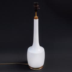 Svend Aage Holm S rensen 1960s White Opaline Glass Lamp - 634576