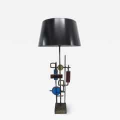 Svend Aage Holm S rensen Glass and Steel Lamp by Svend Aage Holm Sorensen - 2081414