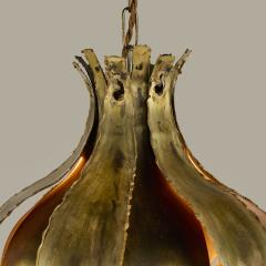 Svend Aage Holm S rensen Sorensen Danish 1960s brass Palm ceiling pendant by Svend Aage Holm S rensen - 4523239
