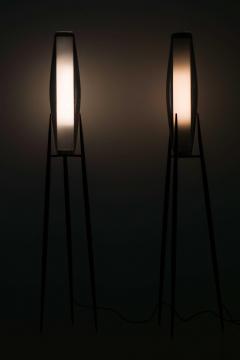 Svend Aage Holm S rensen Sorensen Pair of Floor Lamps in Brass and Glass by Svend Aage Holm S rensen 1950s - 4642757