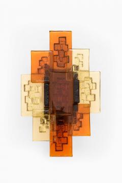 Svend Aage Holm S rensen Sorensen Pair of Svend Aage Holm S rensen Glass Wall Lamps 1960s - 4632577