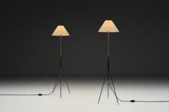 Svend Aage Holm S rensen Sorensen Pair of Tripod Floor Lamps by Svend Aage Holm S rensen Attr Denmark ca 1960s - 4691885