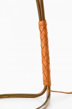 Svend Aage Holm S rensen Sorensen Table Lamp in Brass Lacquer Leather Metal by Svend Aage Holm S rensen 1950s - 4612419