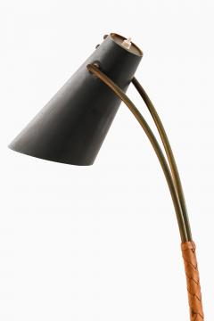 Svend Aage Holm S rensen Sorensen Table Lamp in Brass Lacquer Leather Metal by Svend Aage Holm S rensen 1950s - 4612421