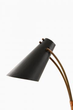 Svend Aage Holm S rensen Sorensen Table Lamp in Brass Lacquer Leather Metal by Svend Aage Holm S rensen 1950s - 4612424