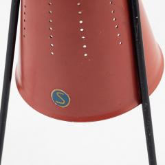 Svend Aage Holm S rensen Svend Aage Holm S rensen Mid Century Modern Small Table Lamps Red Lacquer - 3438446
