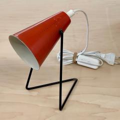 Svend Aage Holm S rensen Svend Aage Holm S rensen Mid Century Modern Small Table Lamps Red Lacquer - 3438449