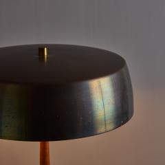 Svend Aage Holm Sorensen 1960s Svend Aage Holm Sorensen Model 4109 Brass and Wood Table Lamp - 4388408