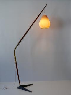 Svend Aage Holm Sorensen Exceptional Fishing Pole Floor Lamp by Svend Aage Holm S rensen Denmark 1950s - 2681745