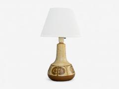 Svend Aage Jensen S holm Beige Ceramic Table Lamp Denmark 1970s - 4386224