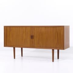 Svend Aage Larsen Svend Aage Larsen Mid Century Danish Teak Tambour Door Credenza - 4113710