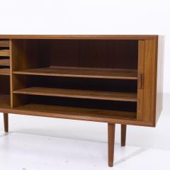 Svend Aage Larsen Svend Aage Larsen Mid Century Danish Teak Tambour Door Credenza - 4113711