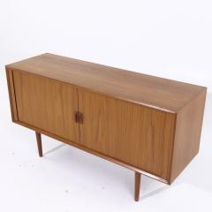 Svend Aage Larsen Svend Aage Larsen Mid Century Danish Teak Tambour Door Credenza - 4113714