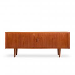 Svend Aage Larsen Svend Aage Larsen Mid Century Danish Teak Tambour Door Credenza - 4534708