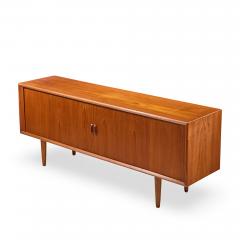 Svend Aage Larsen Svend Aage Larsen Mid Century Danish Teak Tambour Door Credenza - 4534715
