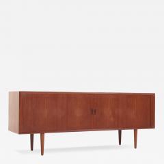 Svend Aage Larsen Svend Aage Larsen Mid Century Teak Tambour Door Credenza - 3863569