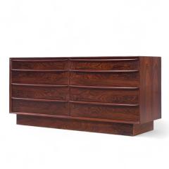 Svend Aage Larsen Svend Larsen for Falster Mid Century Danish Rosewood 8 Drawer Dresser - 4285934